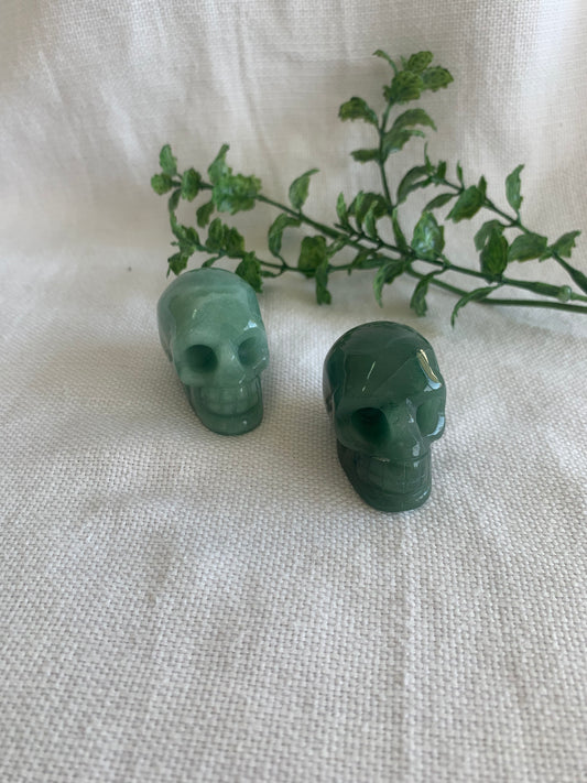 Green Aventurine Skull